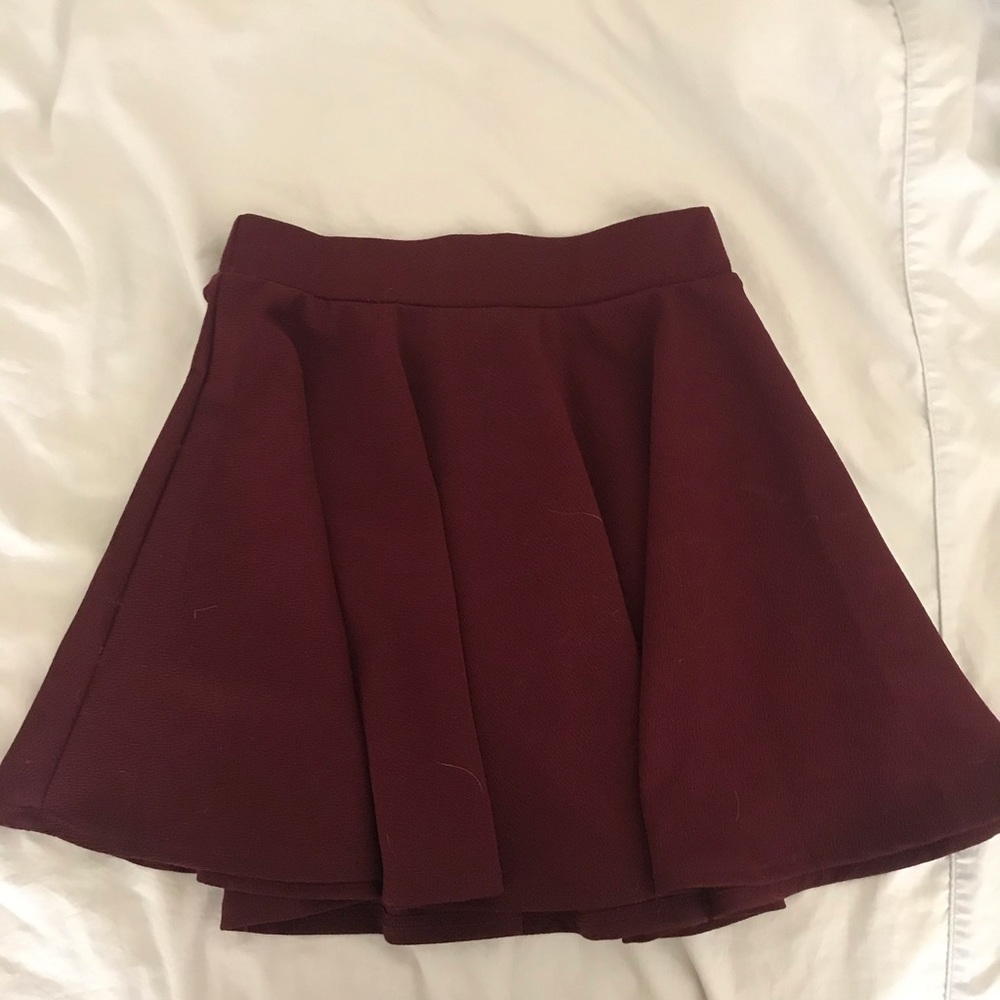 Maroon Skater Skirt